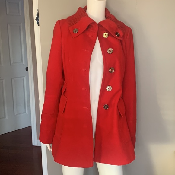 Red Jessica Simpson Peacoat - Picture 6 of 16